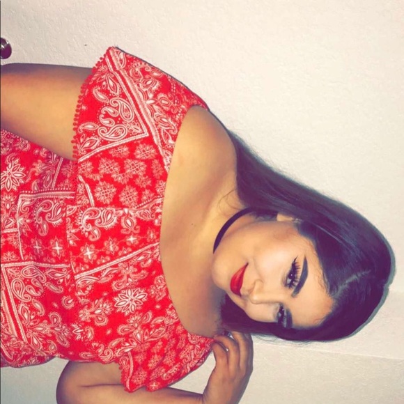plus size red bandana dress